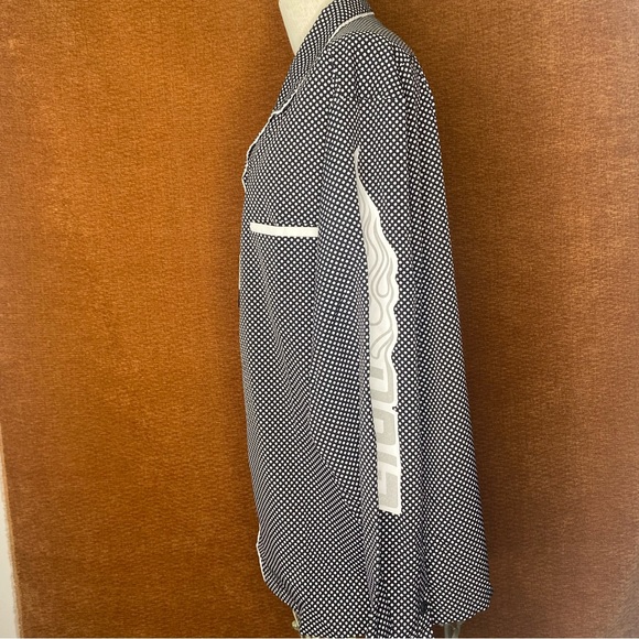EPTM. Downtown Shirt Long Sleeve Polka Dot Shirt, Size L. - Picture 3 of 9